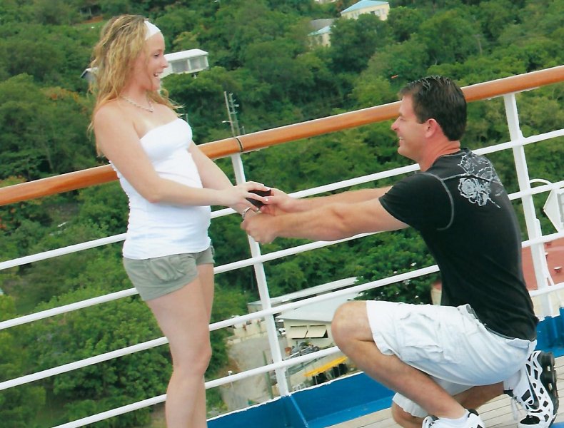 Jason and Candace proposal in St. Thomas